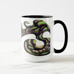 Tasse étrange de forme - vert