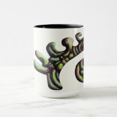 Tasse étrange de forme - vert (Centre)