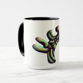 Tasse étrange de forme - vert (Devant gauche)