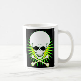Tasse étrangère d'os croisés