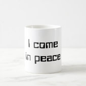 Tasse étrangère verte "paisible" (Centre)