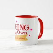 Tasse Être Ma Propre Saint-Valentin (Devant droit)