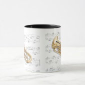 Tasse - euphonium avec la musique de feuille (Centre)