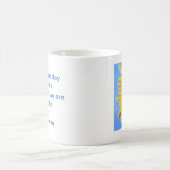 Tasse éveillée de citation de tournesol (Centre)