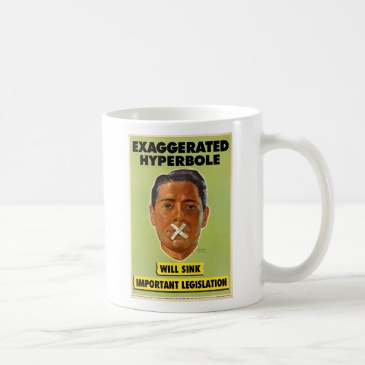 Tasse exagérée d'hyperbole (Droite)