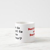 Tasse Expresso 12 Étape vieille plaisanterie (Devant)