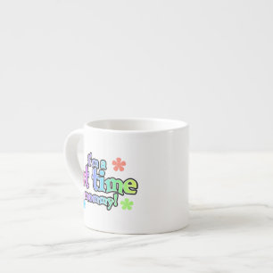 Tasse Expresso 1ère fois Mommy Rainbow Text Cadeaux