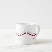 Tasse Expresso 40e Mariage de rubis Anniversaire de la rousse (Devant droit)