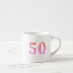 Tasse Expresso 50e anniversaire 50 Cinquante cinquantième Parties