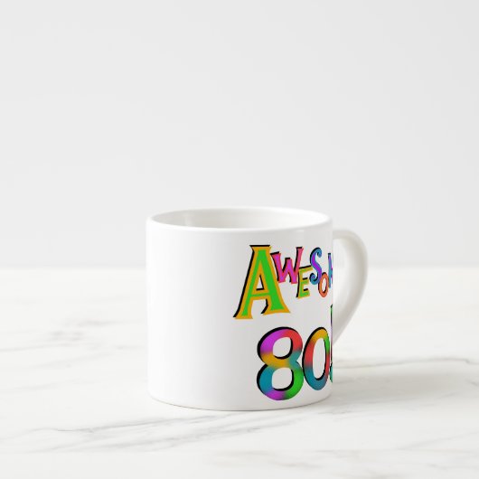 Tasse Expresso 80 T-shirts et cadeaux impressionnants (Devant droit)