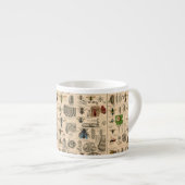 Tasse Expresso Abeille Insecte Bug Wasp Nature Peinture des abeil (Devant droit)