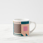 Tasse Expresso Abstrait géométrique moderne : Conception colorée (Droite)