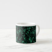 Tasse Expresso abstrait vert (Devant droit)