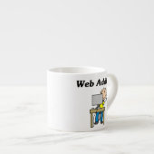 Tasse Expresso Accro du Web (Devant droit)
