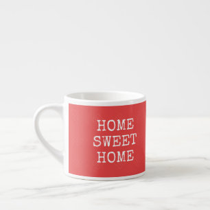 Tasse Expresso Accueil douce maison citation corail minimal