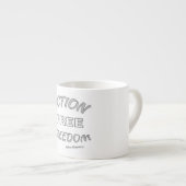 Tasse Expresso Action Liberté Libre (Devant droit)