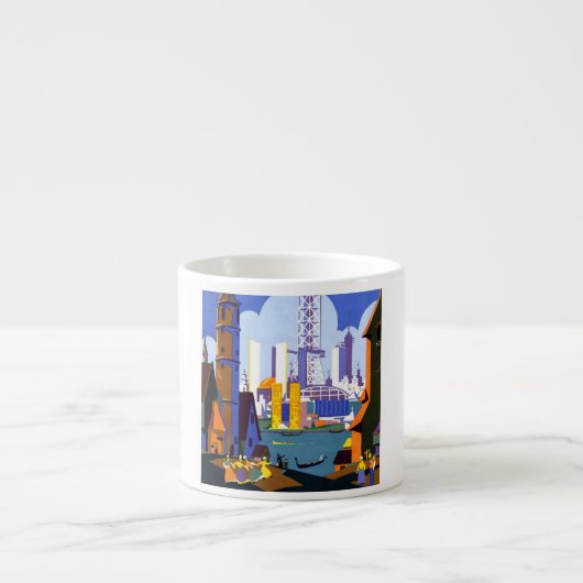Tasse Expresso Affiche 1934 de voyage d'Exposition universelle de (Devant)