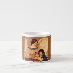 Tasse Expresso Affiche Antique d'Ange au Chocolat Français : Art