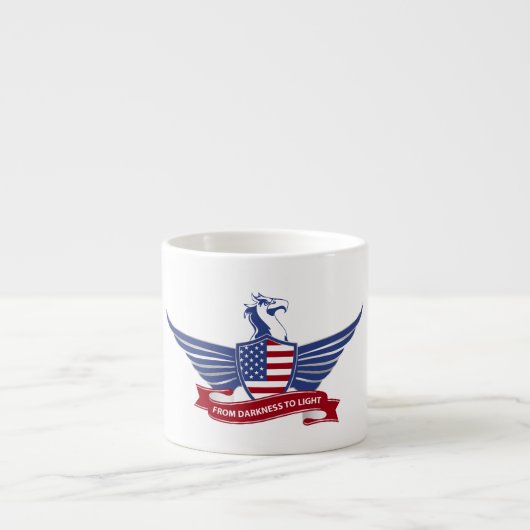 Tasse Expresso aigle américain (Devant)