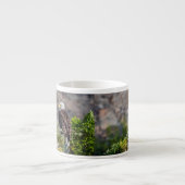 Tasse Expresso Aigle bald assis sur le rocher (Devant)