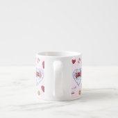 Tasse Expresso Aimer Coeur coudre aquarelle           (Dos)