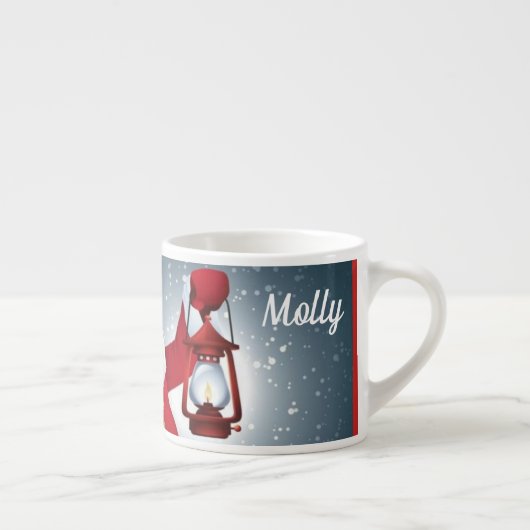 Tasse Expresso Ajouter le nom Père Noël avec Jouets Classic SMALL (Droite)