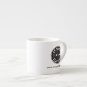 Tasse Expresso Ajouter votre entreprise Logo Site Web Personnel E (Devant droit)