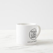 Tasse Expresso Ajouter votre logo d'entreprise et votre site Web (Devant droit)