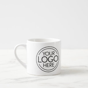 Tasse Expresso Ajouter Votre Logo Entreprise Moderne Minimaliste