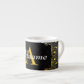 Tasse Expresso Ajouter votre nom et votre initiale (Devant droit)