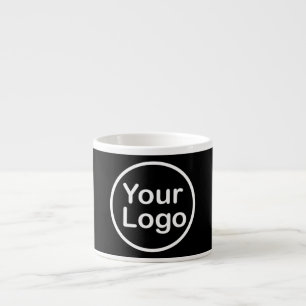 Tasse Expresso Ajouter votre propre logo Arrière - plan noir