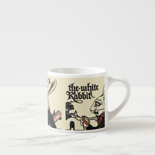 Tasse Expresso Alice White Rabbit Classic Wonderland (Droite)