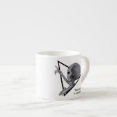 Tasse Expresso Alien gris, la vérité est là (Devant droit)
