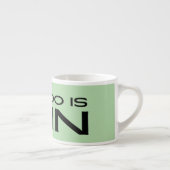 Tasse Expresso "All I Do Is Win" Minimalist Motivational Message (Droite)