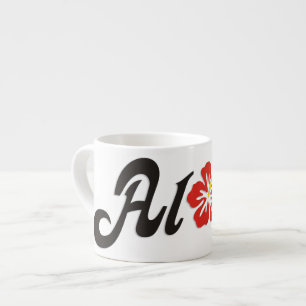 Tasse Expresso Aloha Hibiscus - plat design Hawaii + vos idées