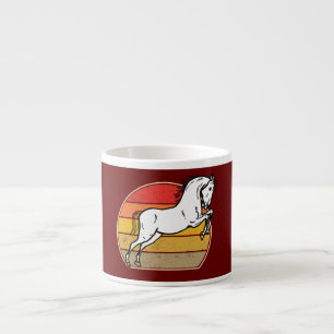 Tasse Expresso Amateur de CHEVAL drôle agriculteur Rétro Vintage