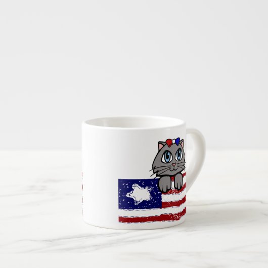 Tasse Expresso American Heartland Kitty (Devant droit)