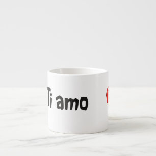 Tasse Expresso AMO de Ti - Je t'aime en italien