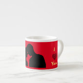 Tasse Expresso Amour (Devant droit)