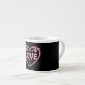 Tasse Expresso Amour de chat scintillant (Devant droit)