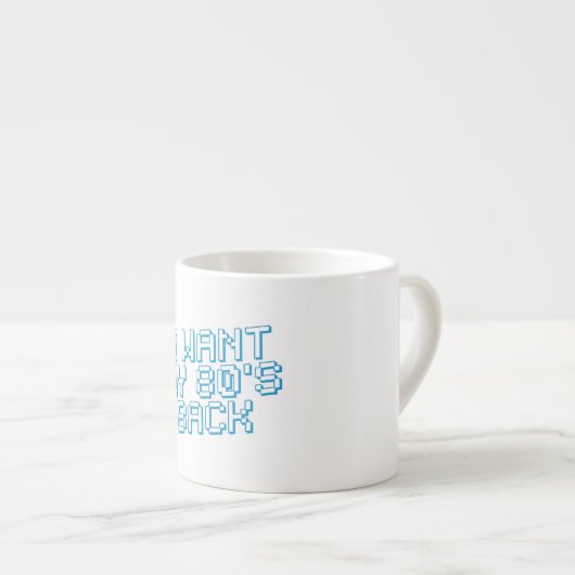 Tasse Expresso Amour des années 80 (Devant droit)