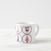 Tasse Expresso Amour pour Paris (Devant droit)