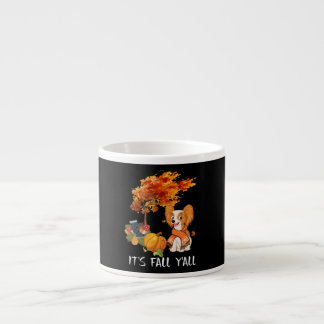 Tasse Expresso Amoureux de les chiens | Papillon C'est l'automne 