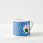 Tasse Expresso Angel du drapeau gallois Hanoukka (Devant droit)