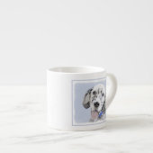 Tasse Expresso Anglais Setter Blue Belton Peinture Chien Art (Devant droit)