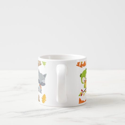 Tasse Expresso Animaux de forêt, Animaux de forêt, Animaux d'auto (Dos)