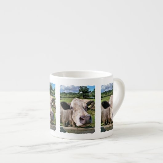 TASSE EXPRESSO ANIMAUX DE LA FERME, VACHE CUITE (Devant droit)