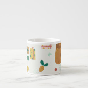 Tasse Expresso Animaux de la forêt de Noël : Vibe Vintage