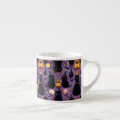Tasse Expresso Animaux d'Halloween lunaires (Droite)