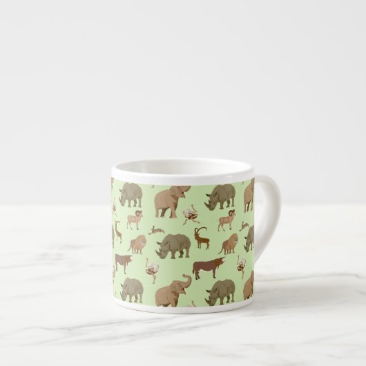Tasse Expresso Animaux sauvages (Devant droit)